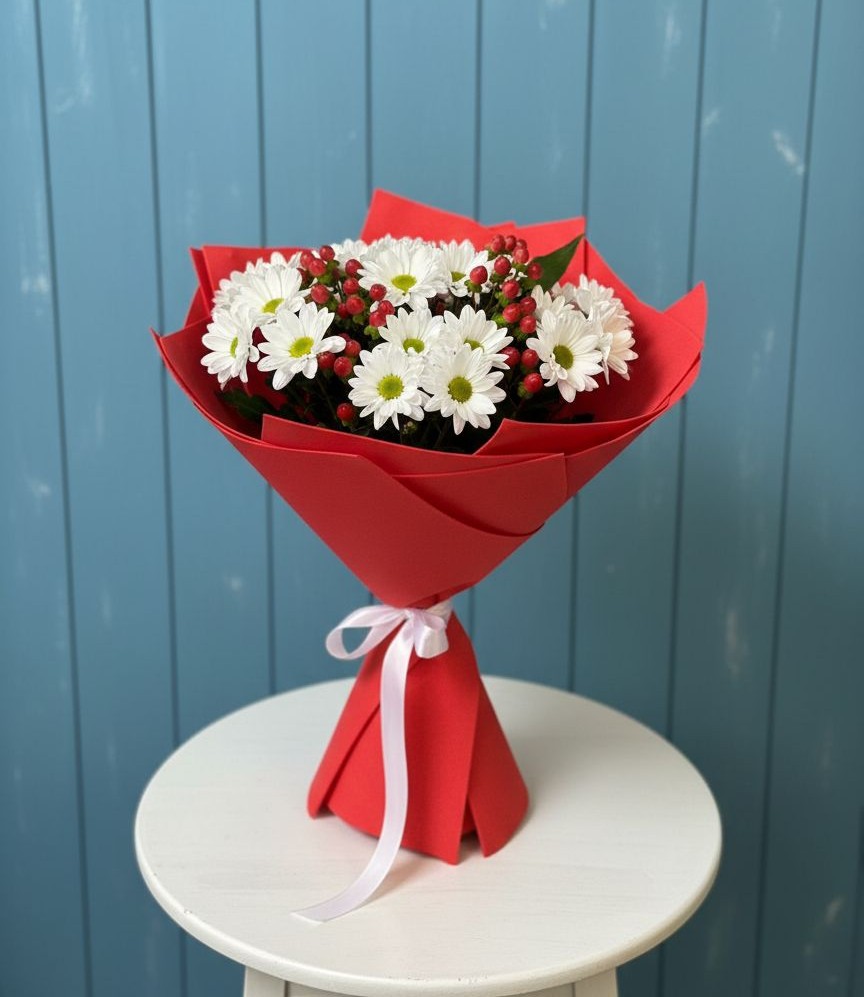 Букет цветов из: Хризантемы в Покрово-Пригородном