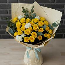 Букет цветов из:  Розы в Покрово-Пригородном