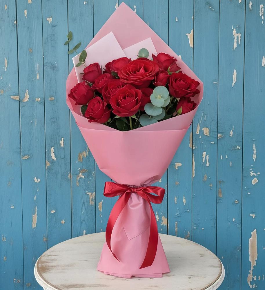 Букет цветов из: Розы в Покрово-Пригородном