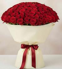 Букет 101 Красная роза Милано в Покрово-Пригородном
