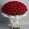 Букет 101 Красная роза Блэк Мэджик в Покрово-Пригородном