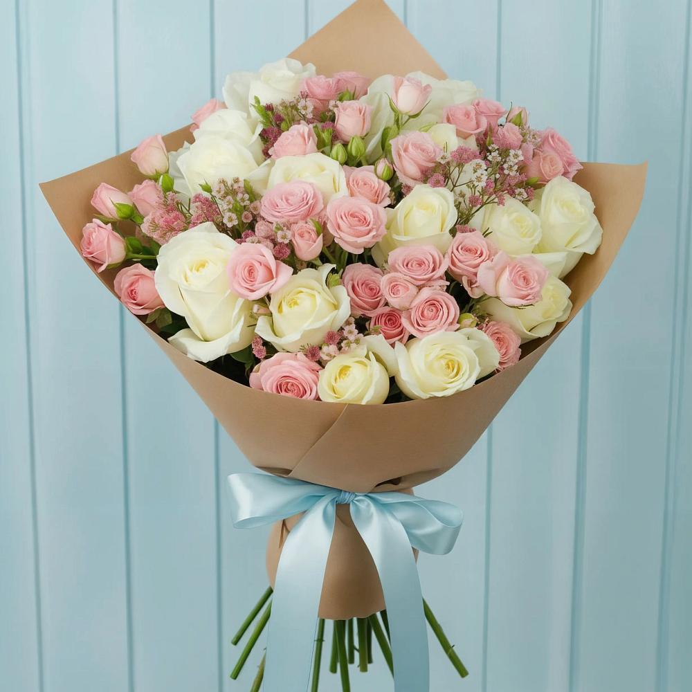 Букет цветов из: Розы в Покрово-Пригородном