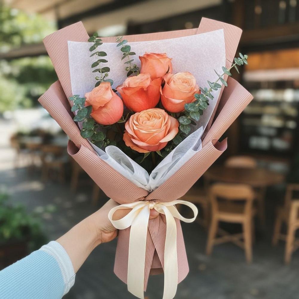 Букет цветов из: Розы в Покрово-Пригородном