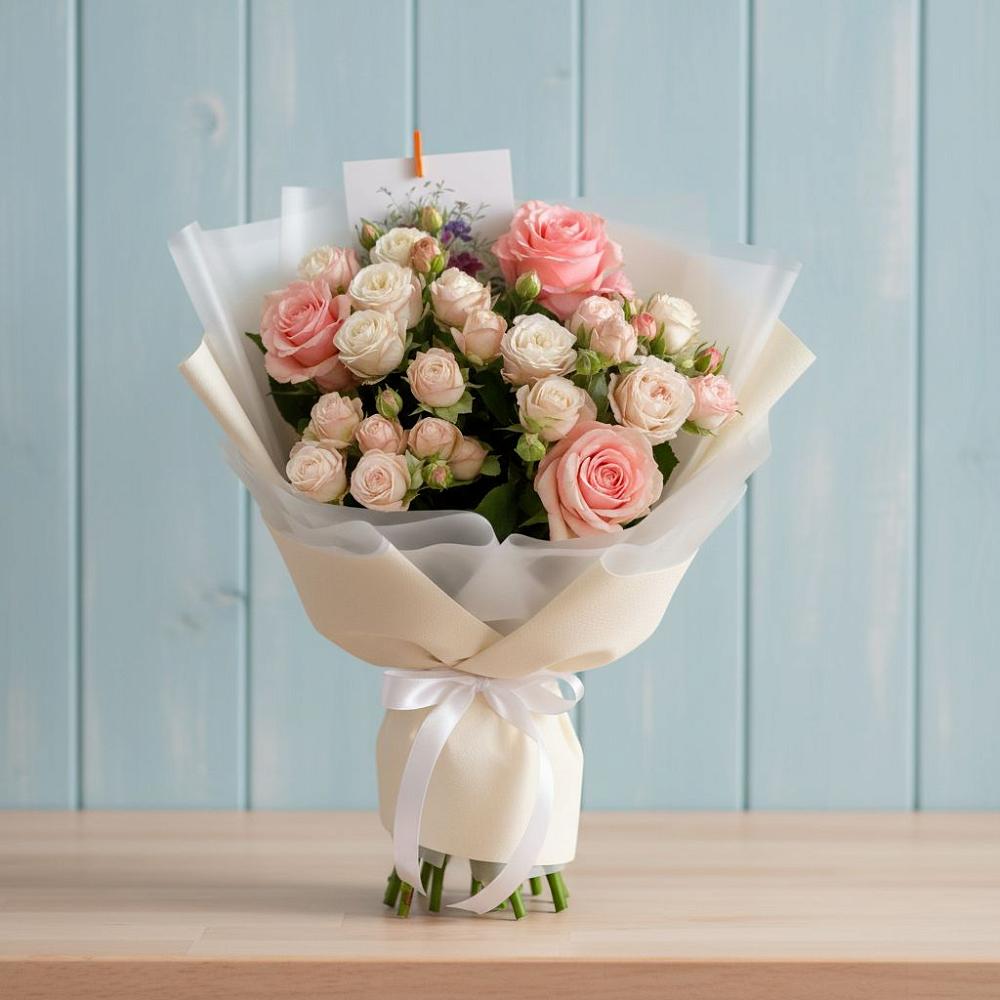 Букет цветов из: Розы в Покрово-Пригородном