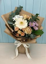 Букет цветов из:  Герберы и Хризантемы в Покрово-Пригородном