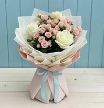 Букет цветов из:  Розы в Покрово-Пригородном