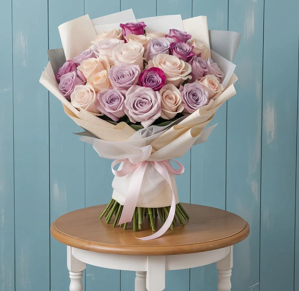 Букет цветов из: Розы в Покрово-Пригородном