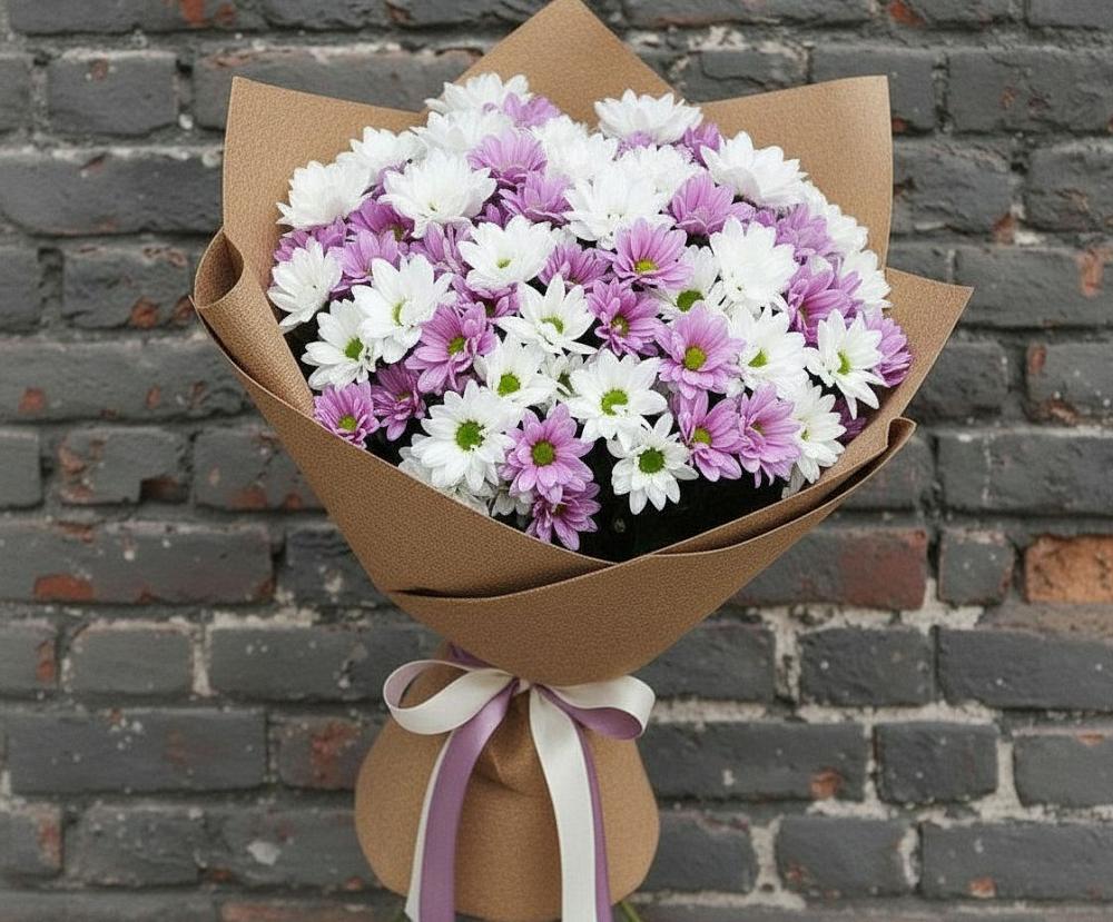 Букет цветов из: Хризантемы в Покрово-Пригородном