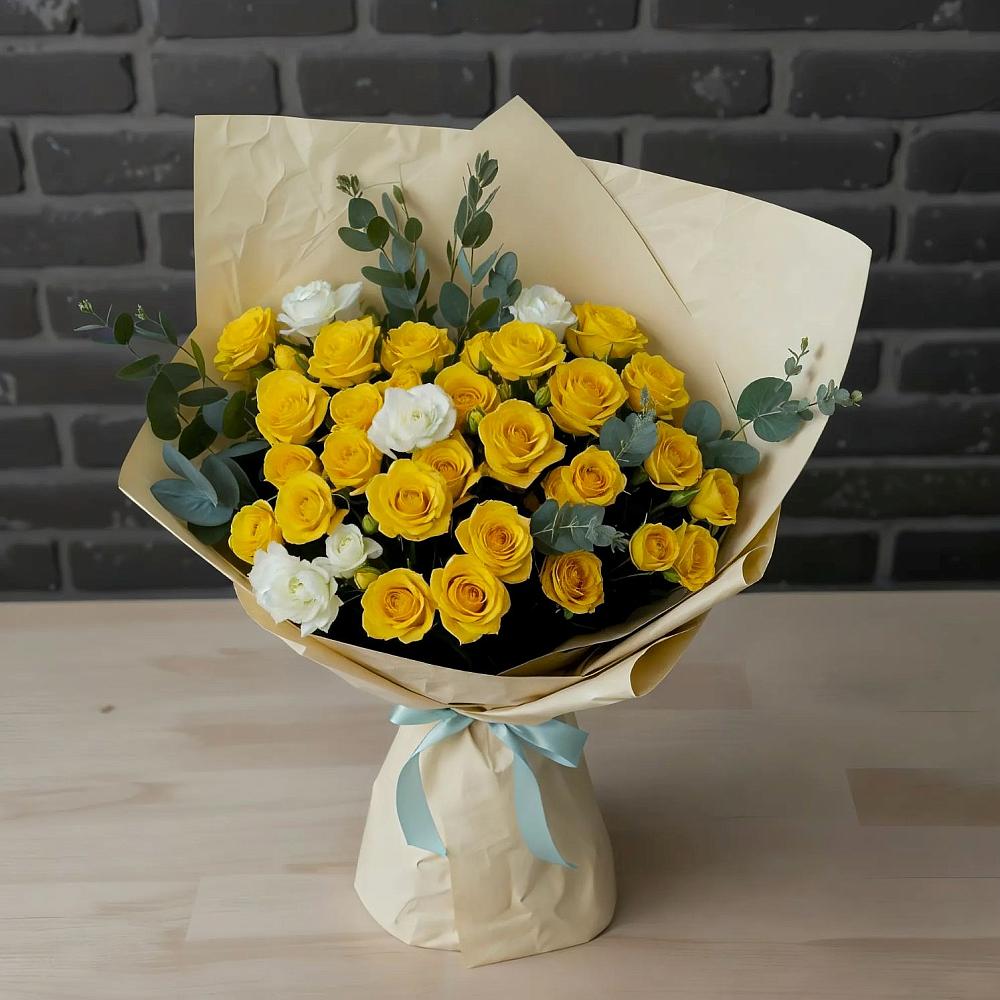 Букет цветов из: Розы в Покрово-Пригородном