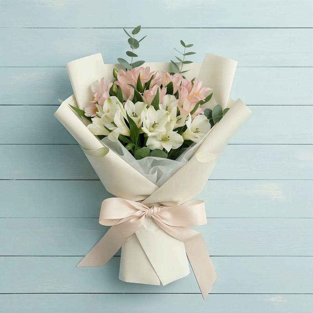 Букет цветов из: Альстромерии в Покрово-Пригородном