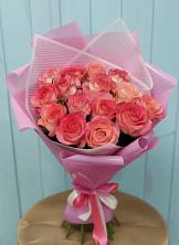 Букет 15 Розовых роз Равель в Покрово-Пригородном