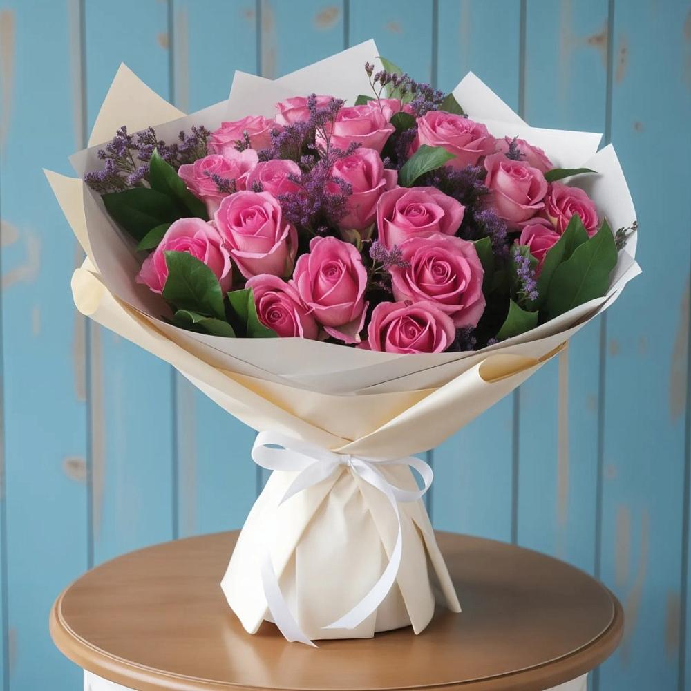 Букет цветов из: Розы в Покрово-Пригородном