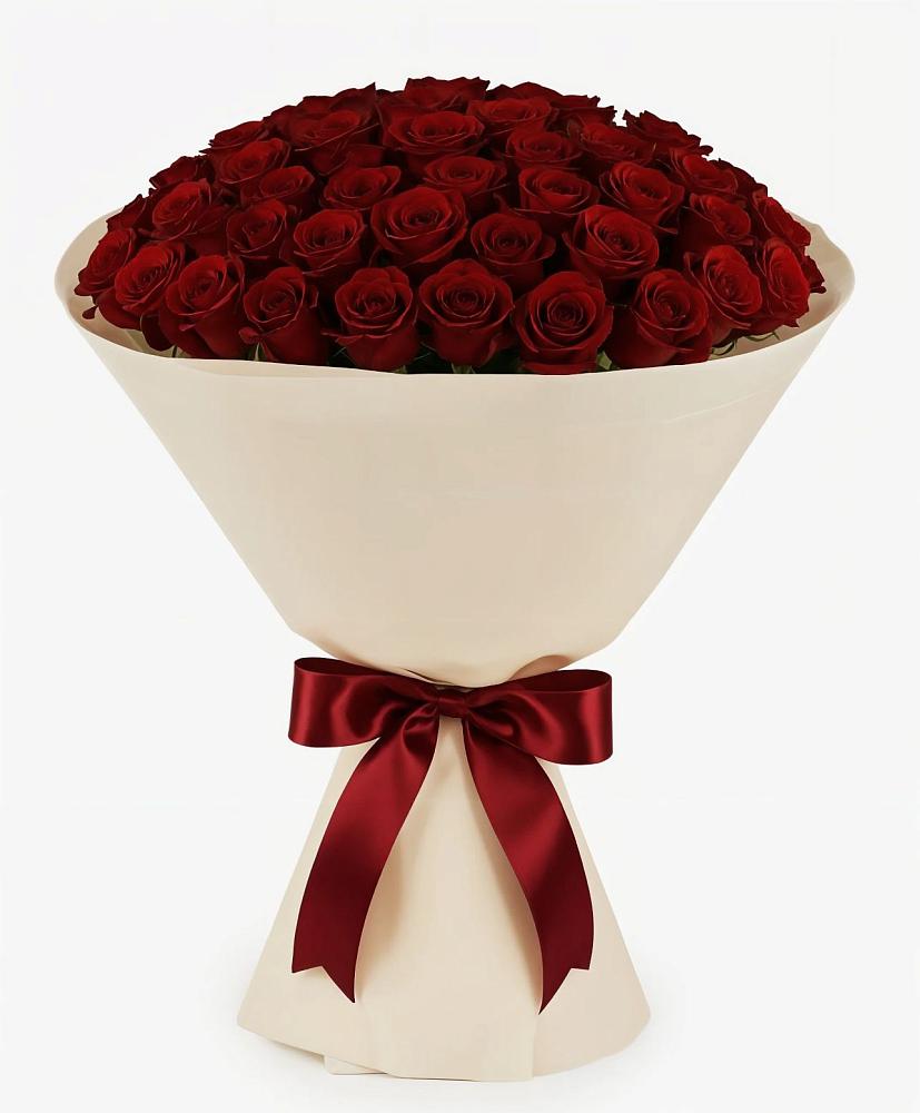 Букет 101 Бордовая роза Блэк Бакарра в Покрово-Пригородном