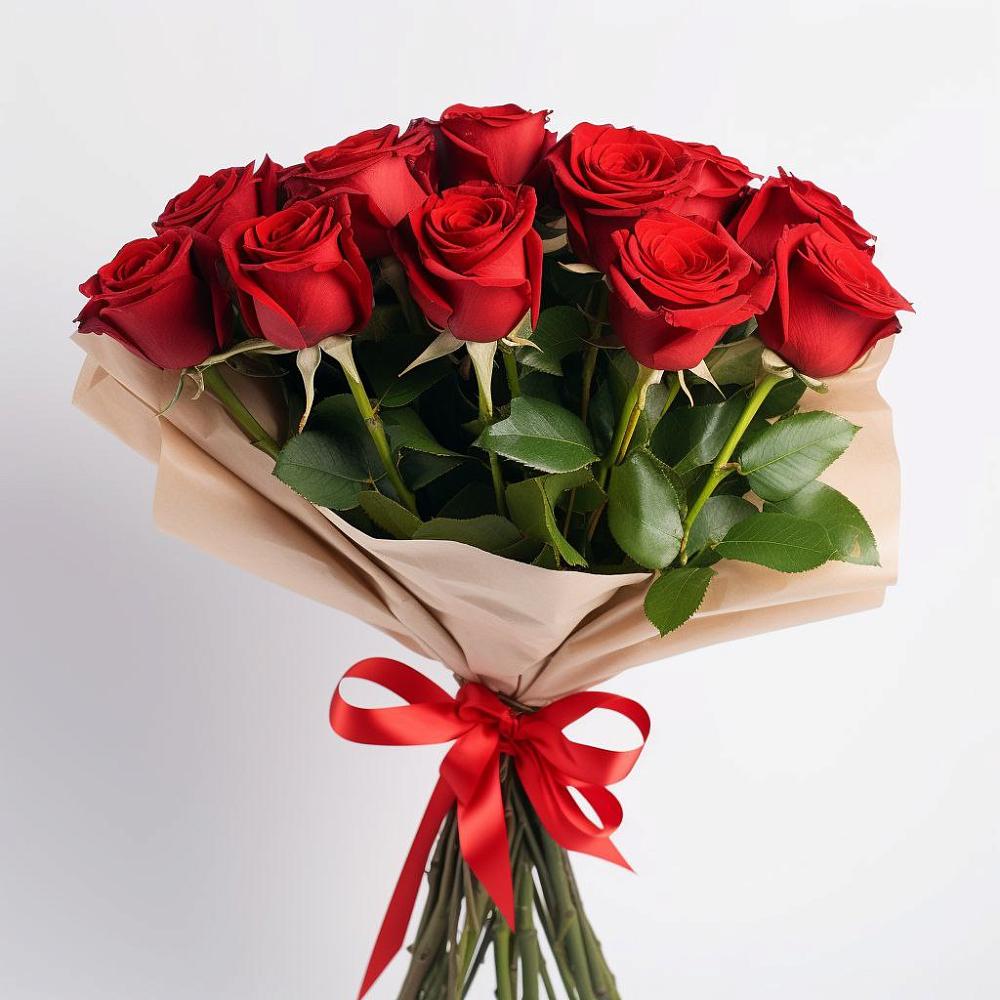 Букет 11 Красных роз Эдлесс Лав в Покрово-Пригородном