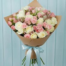 Букет цветов из:  Розы в Покрово-Пригородном