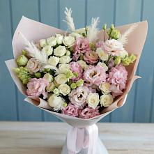 Букет цветов из:  Альстромерии и Розы в Покрово-Пригородном